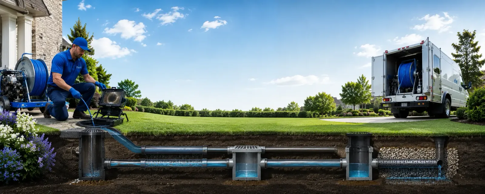 Outdoor drain cleaning information for Tipton, MI